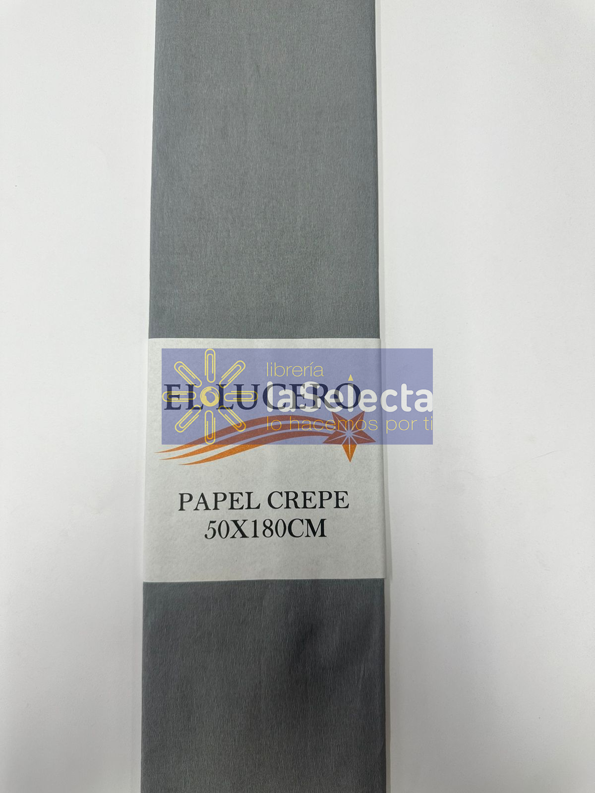 PAPEL CREPE GRIS EL LUCERO